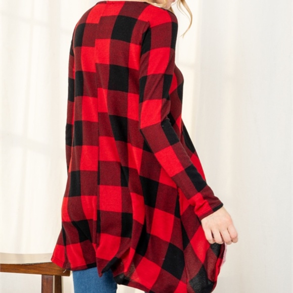 HACCI PLAID POCKET TUNIC TOP - Picture 9 of 13